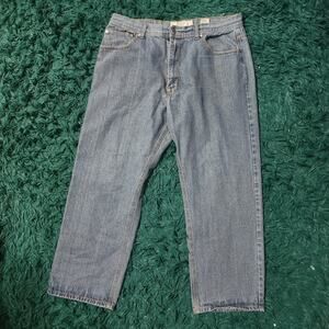 Vintage Jeanius by Akademiks Jeans Light Wash Relaxed Fit Men’s 40x26 Denim